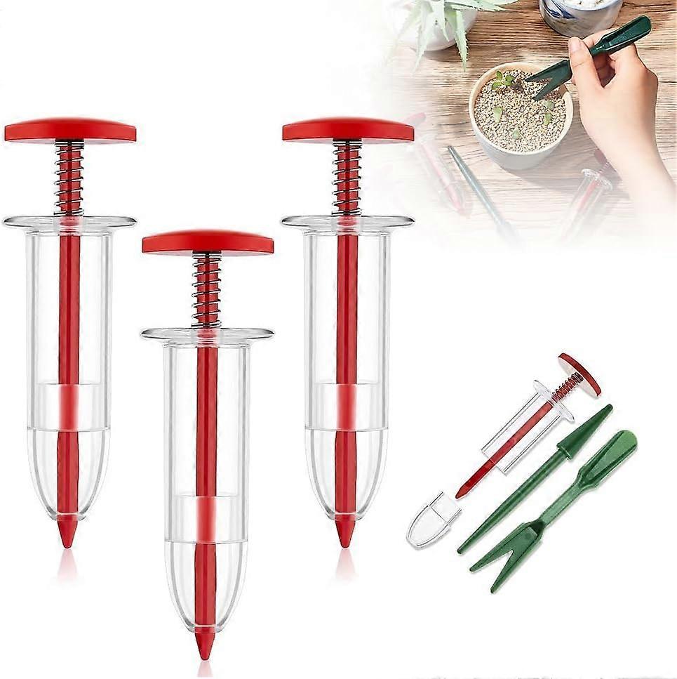 Mini Seed Spreader Set, Seed Planter Mini Sowing Seed Dispenser, Seed Planting Tool Handheld Garden Seed Planter Seed Sower Tool, Manual Seedlings Dib