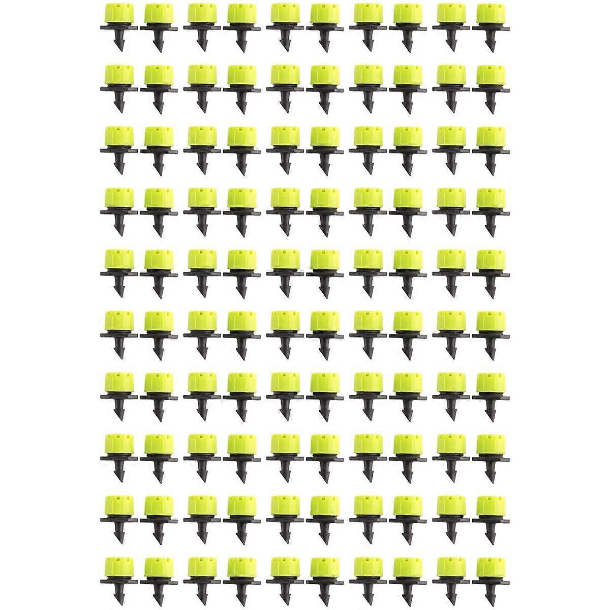 100Pcs 1/4Inch állítható mikro típusú csepegtető öntözőrendszer öntöző sprinklerek eltömődésgátló kibocsátó kerti kellékek