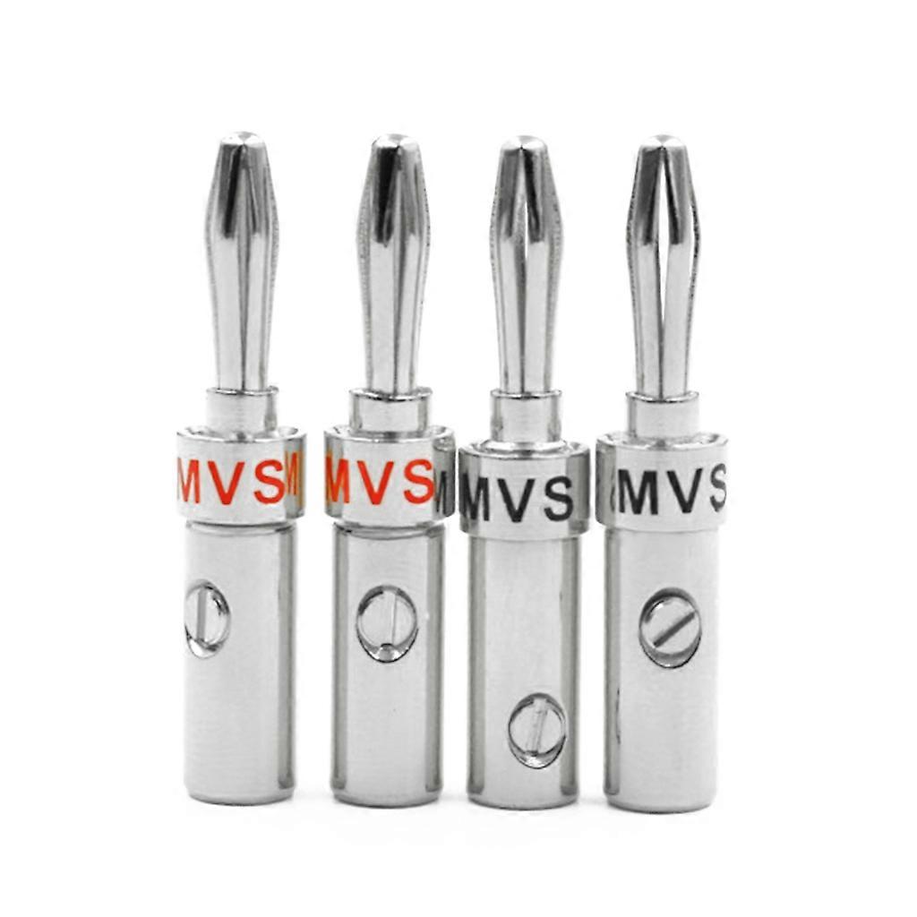 Musical Audio Speaker Wire Pin Solder-Free Screw Banana Plug Terminals Connector