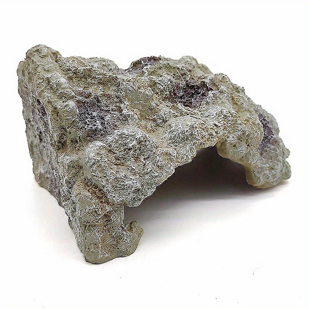 Natural Stone Reptile Rock Hideout - Authentic Cave for Lizard & Reptile Safety & Comfort - Enhance Terrarium Aesthetics and Behavioral Enrichment