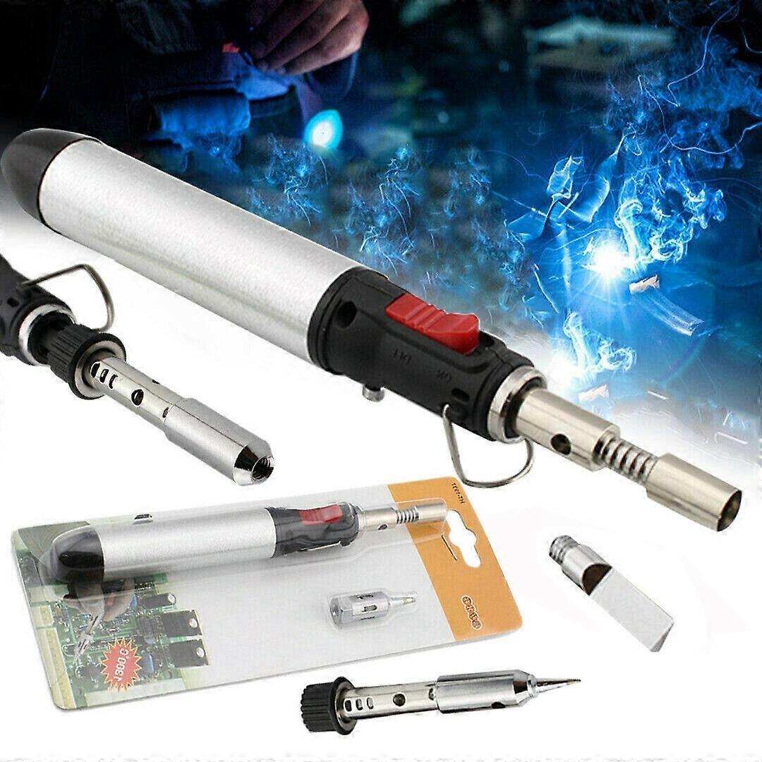 HT-1HT-1934-3 Gas Soldering Iron Set Butane Cordless Welding Pen Torch Tool Kit For Using In Welding Electronics Maintenance