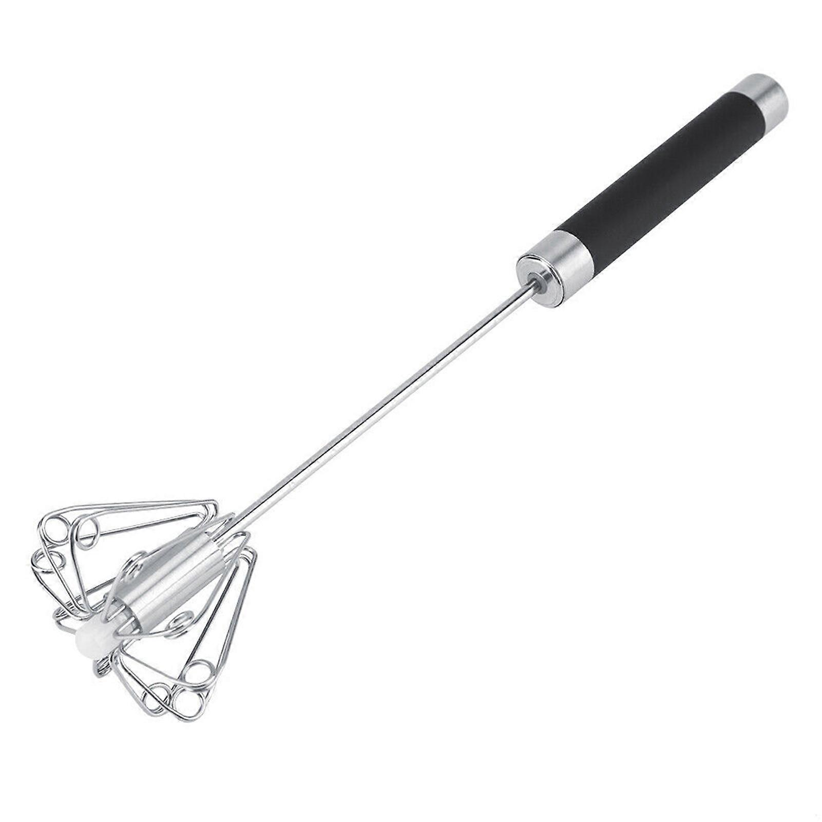 1/2pcs Semi-Automatic Rotatable Egg Whisk Ergonomical Time-Saving Food Mixer for Baking