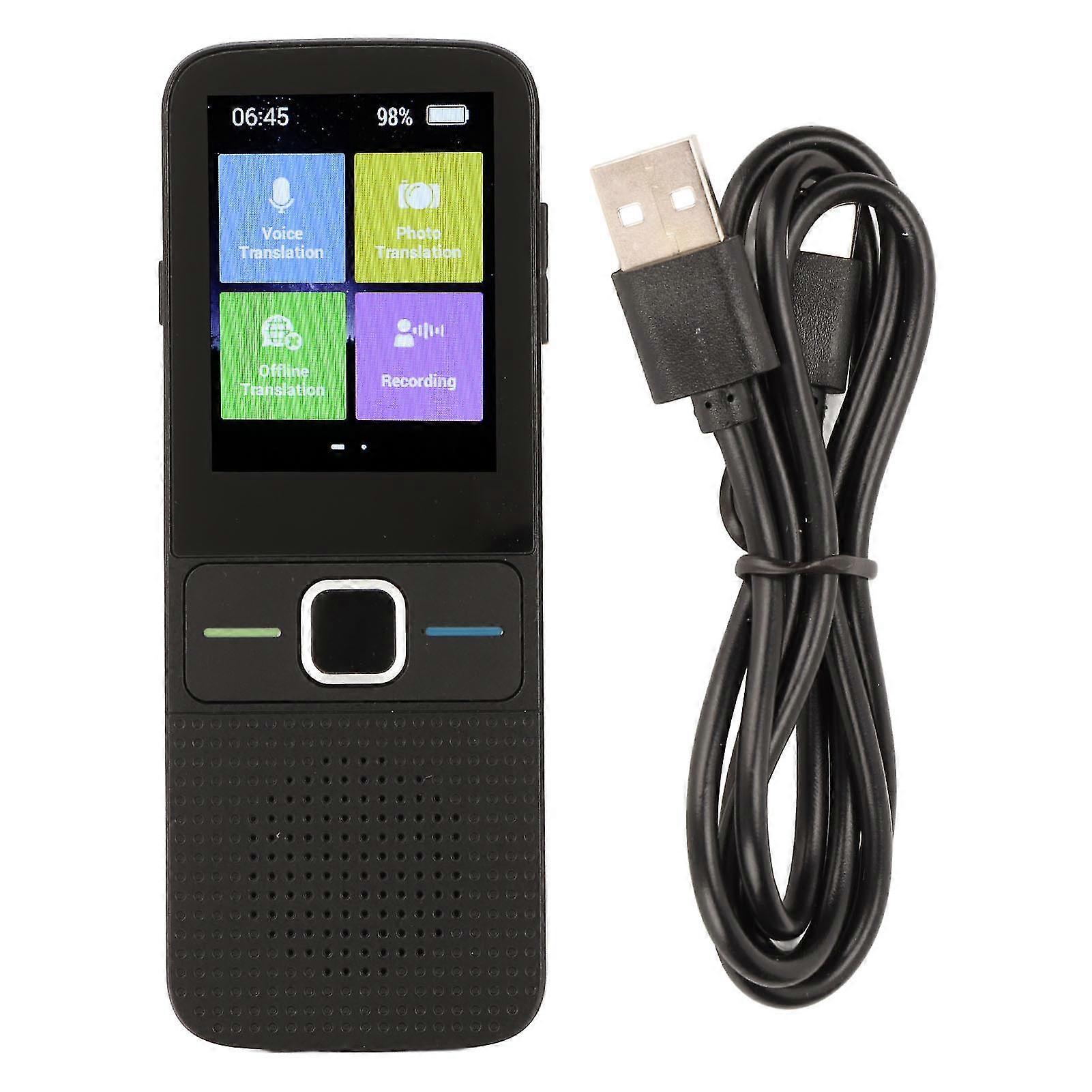 137 Languages Two Way Voice Translator Device for Travel and Business - Black