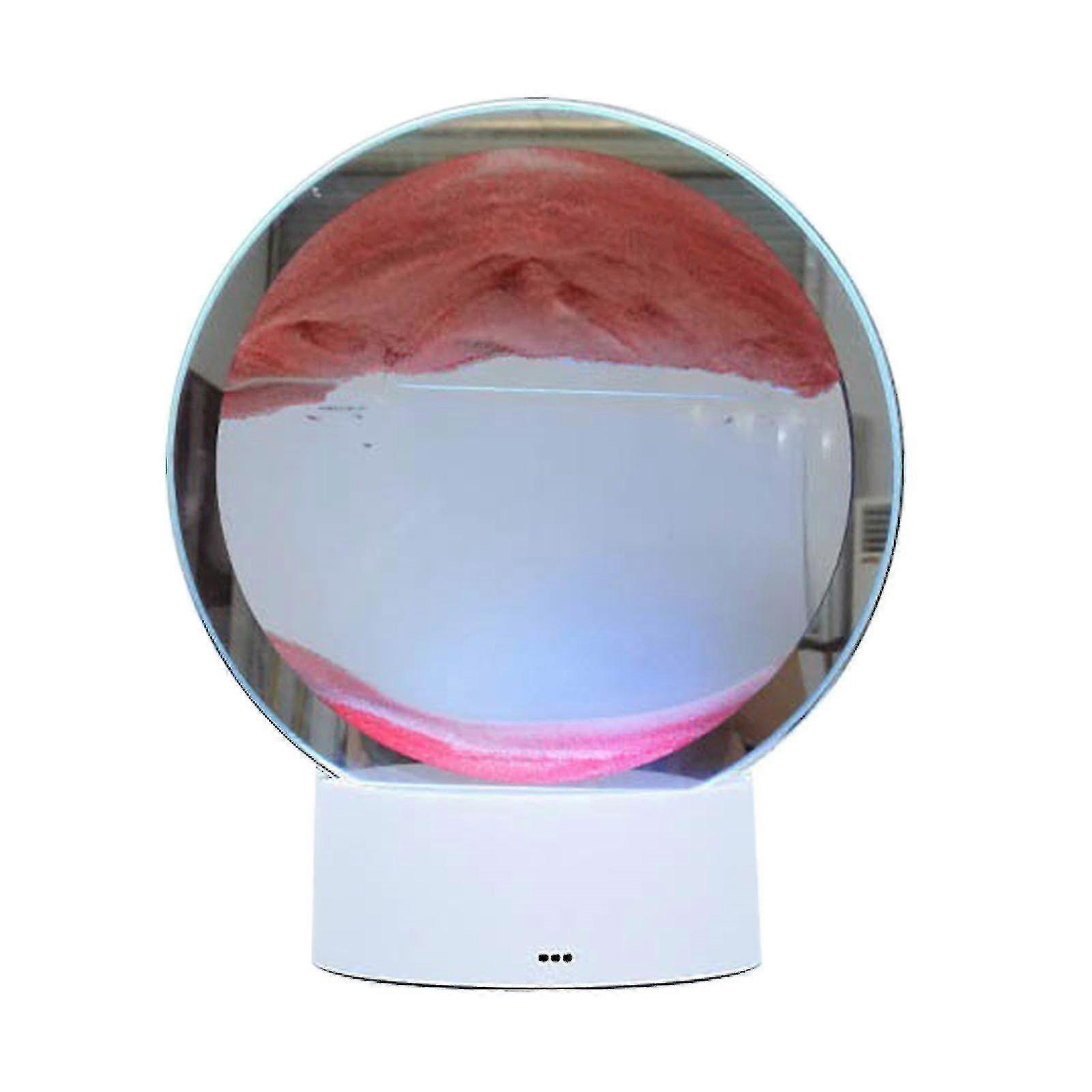 35٪ خصم جديد 3D تتحرك الرمال اللوحة ساندسكيب بقيادة مصباح الجدول الساعة الرملية ليلة ضوء المناظر الطبيعية- شينهان