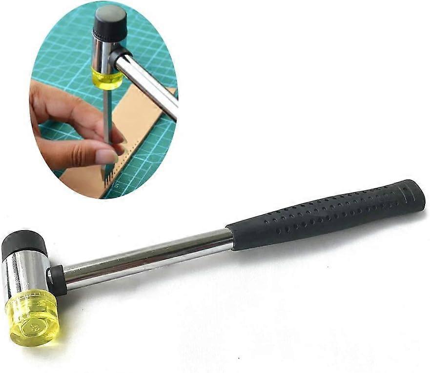 Small Rubber Mallet Hammer, Double-Faced Rubber Hammer for Jewelers Kid or women Usage or Light Tapping Work Non-Slip