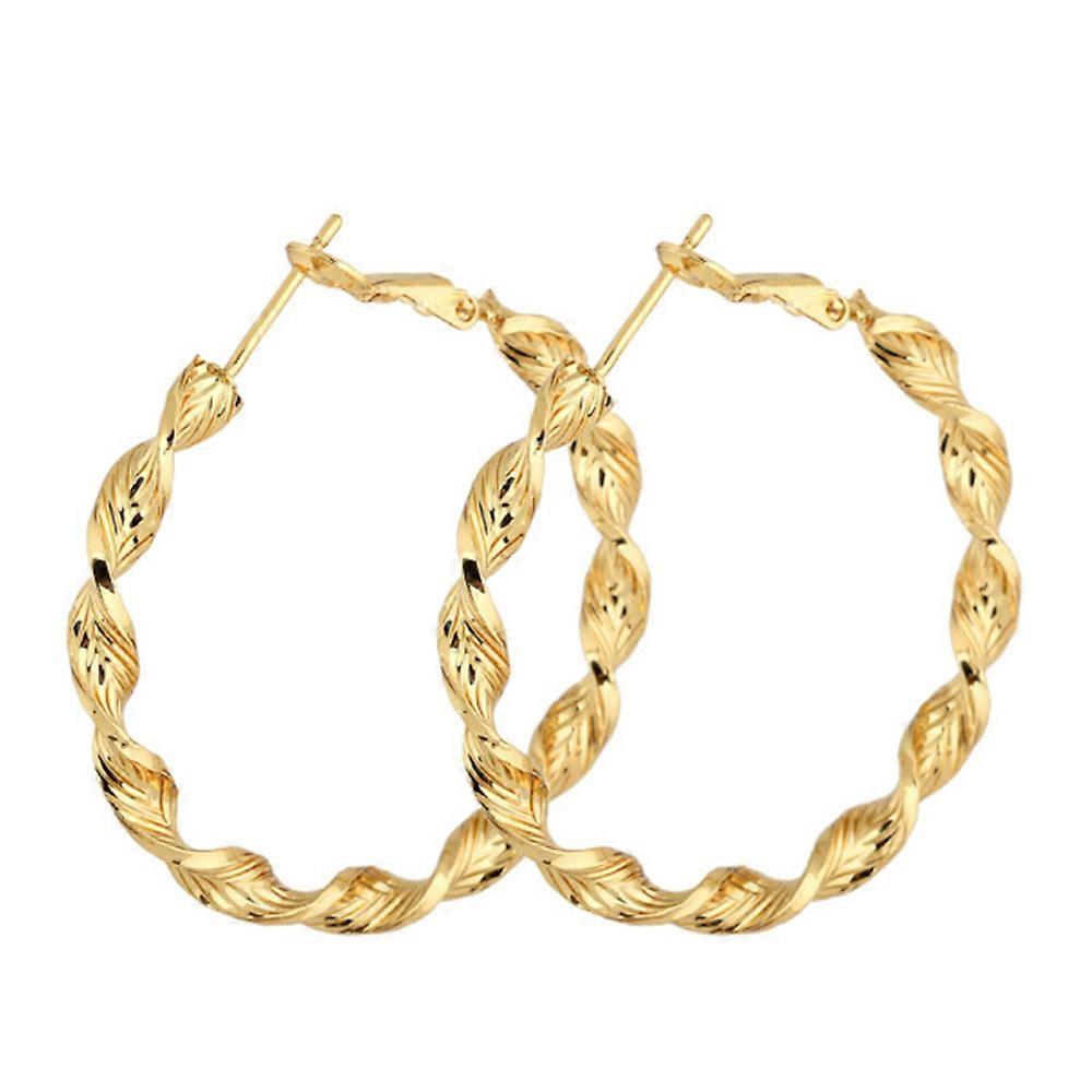 18K Gold Galvanized Zircon Earrings