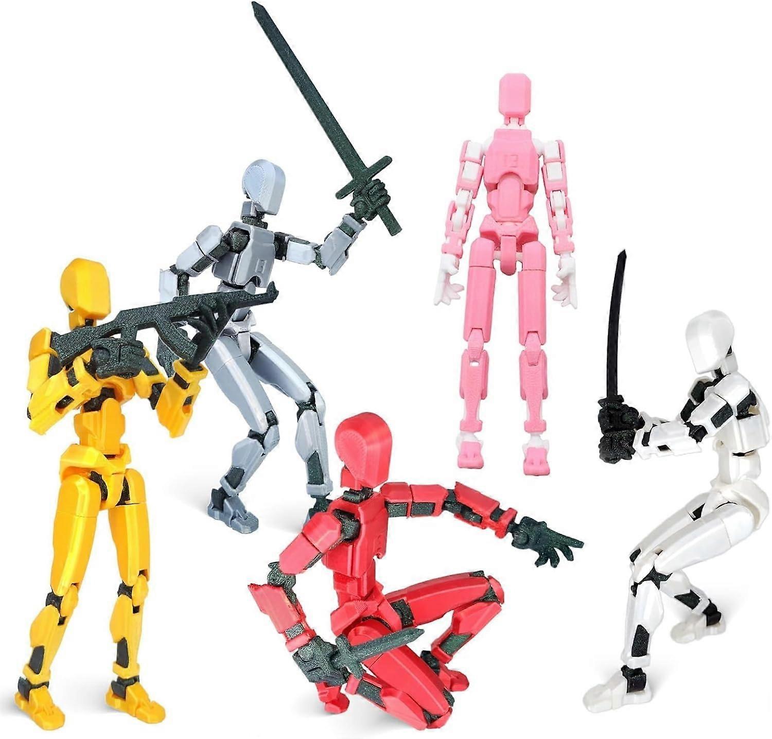 T13 Action Figure, T13 Action Figure, Action Figures with Multiple Joints, 3D Print of Movable Figures