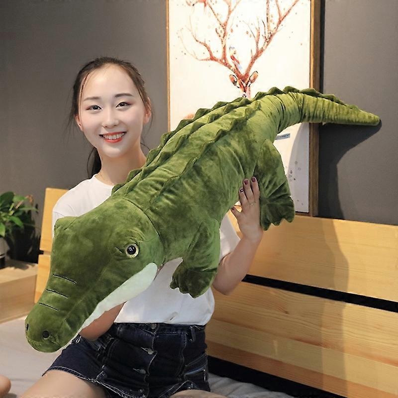 Lifelike Stuffed Animal Real Life Alligator Plush Toy Simulation Crocodile Dolls Kawaii Ceative Pillow for Children Xmas Gifts