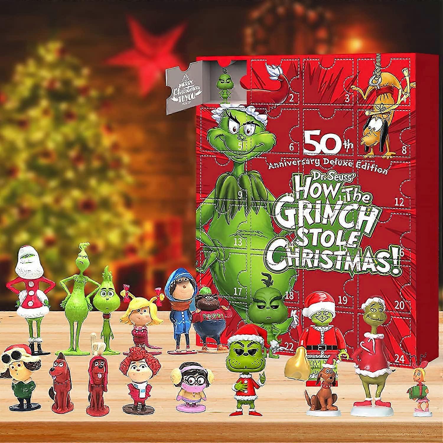 Christmas Advent Countdown Calendar Train Blind Box Christmas 24 Days Countdown Gift