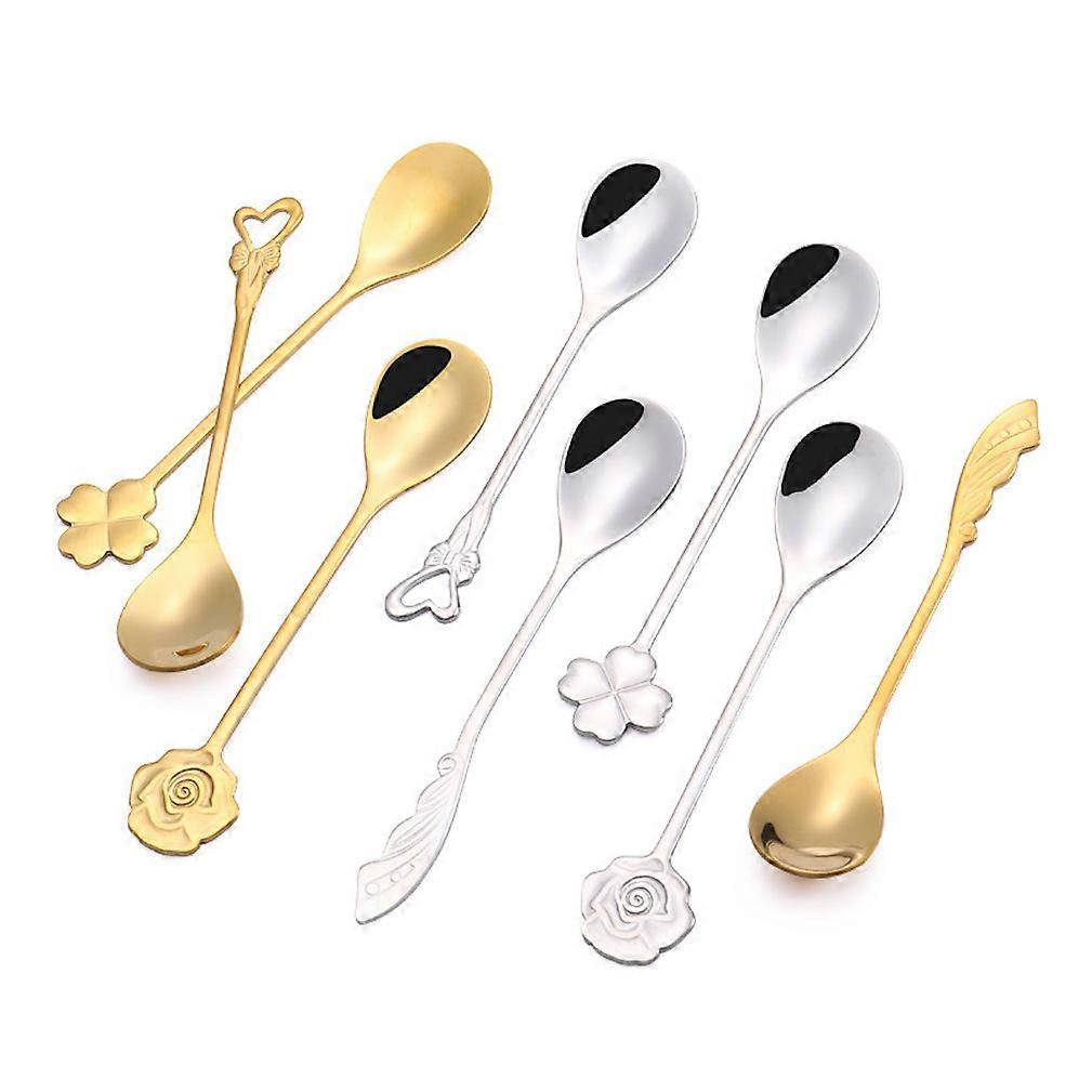 8pcs Cutlery Set Tableware Spoons Stainless Steel Wedding Gift