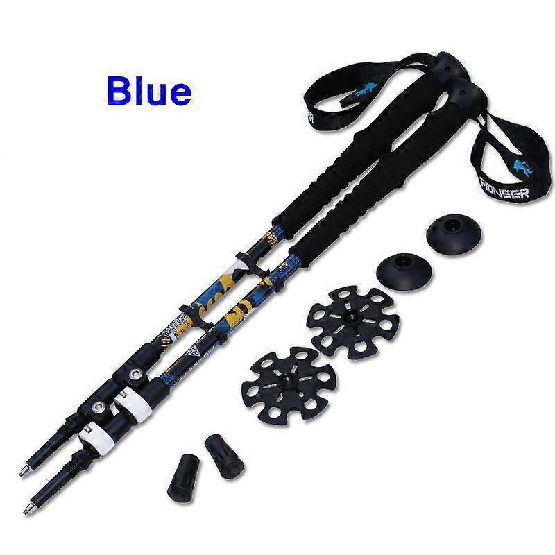 2Pcs/Lot 240g/Pcs Trek poles Nordic Walking Poles Telescopic Alpenstock Aluminum Alloy Shooting Walking Stick Crutch Senderismo Canes & Walking Sticks