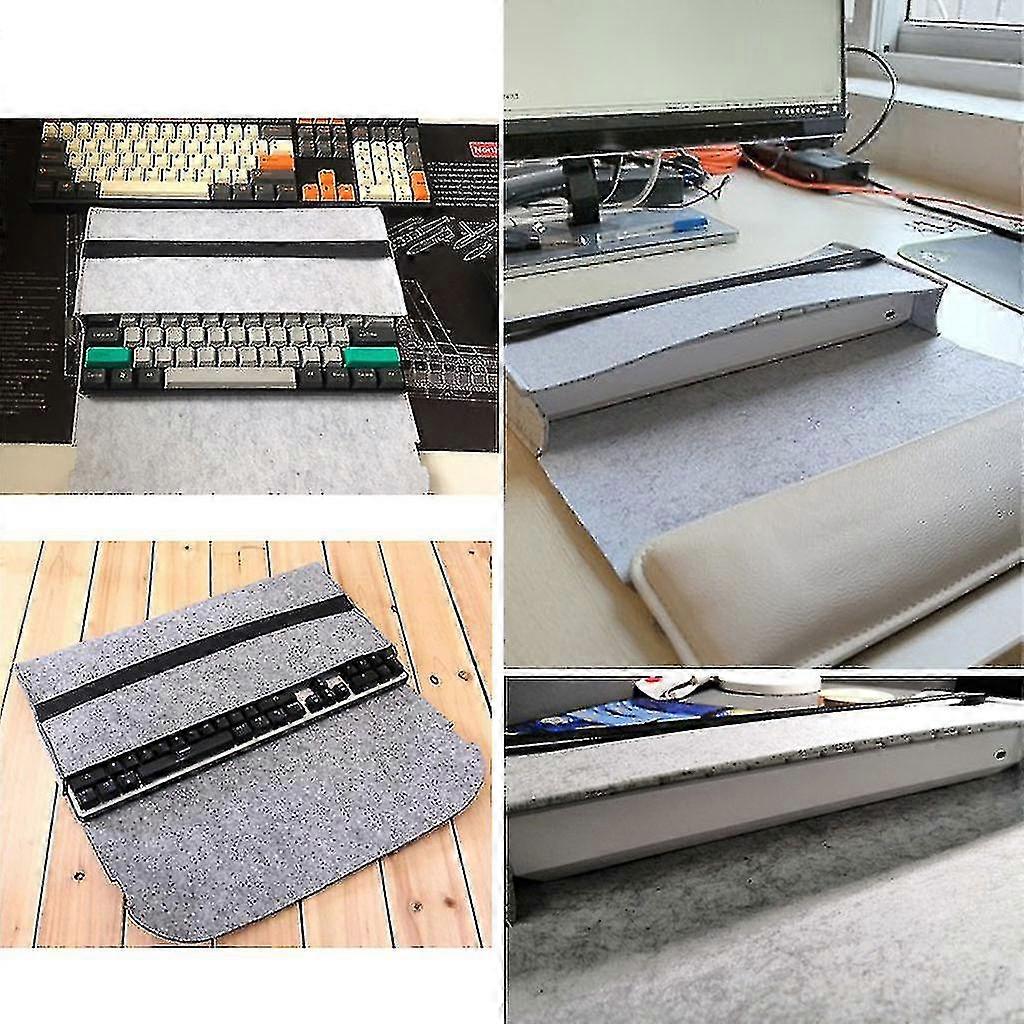 Large Capacity Felt Mechanical Keyboard Storage Bag - Durable Organizer
