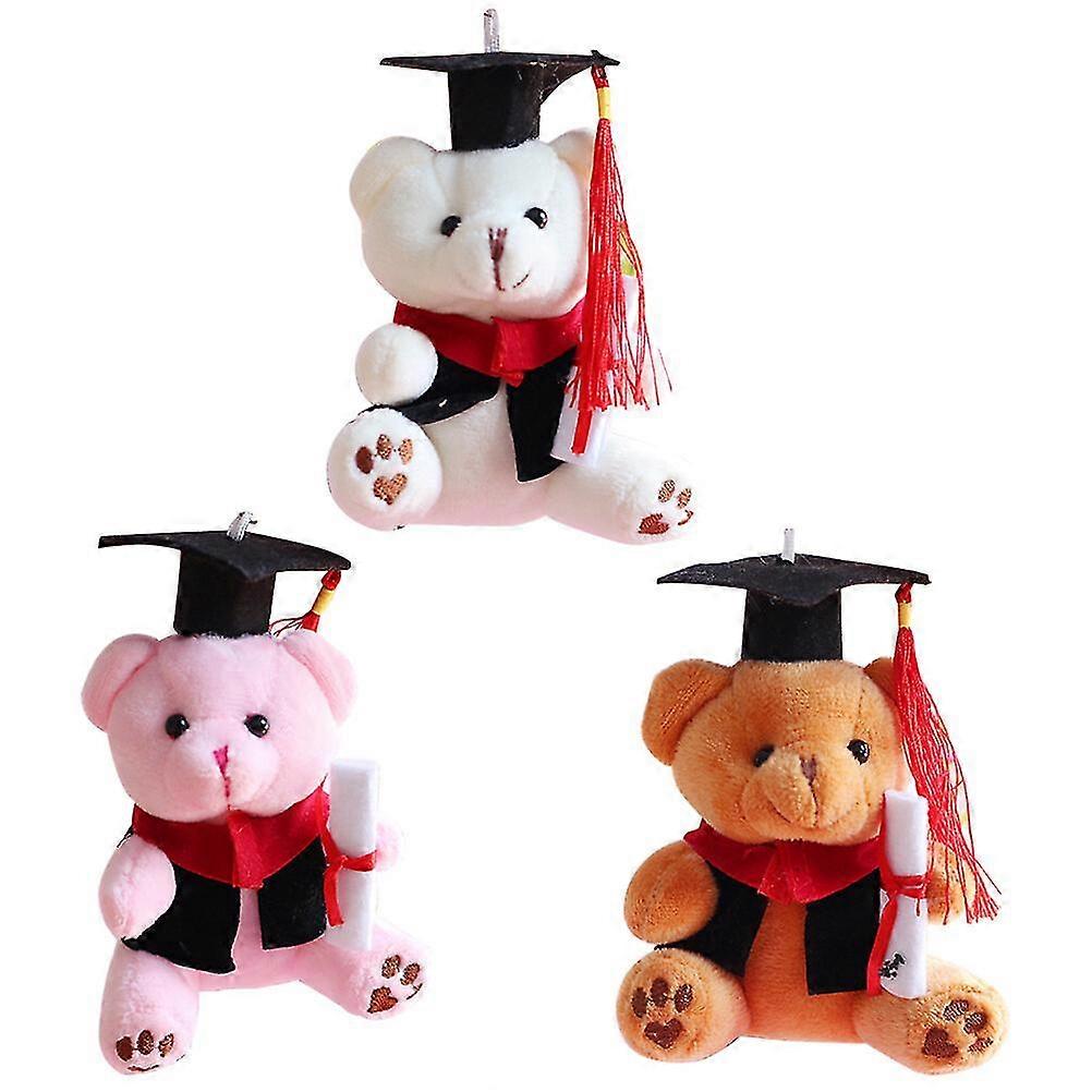 3pcs Plush Doctor Bear Brelocuri Animale umplute Pandantiv Plush Doll Breloc
