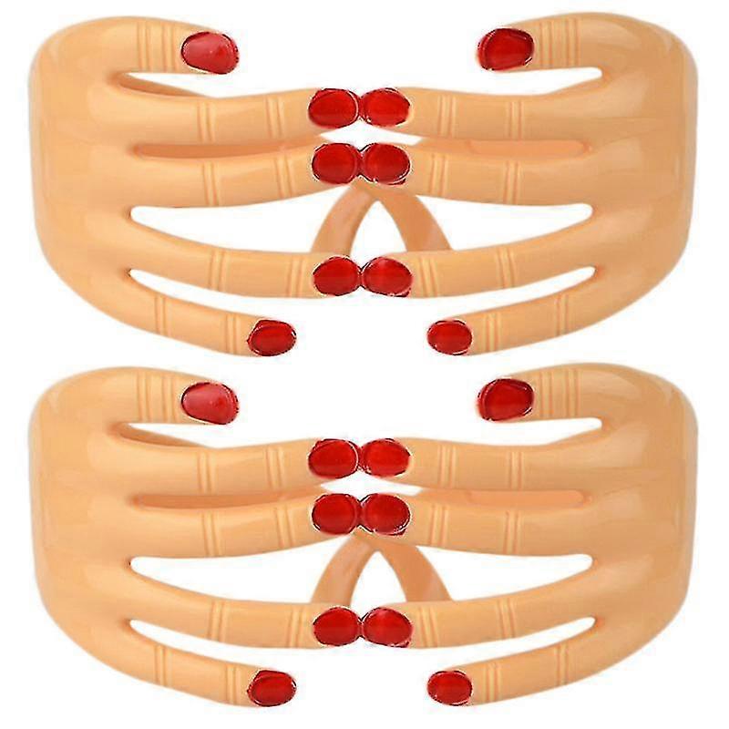 2pcs Finger Shape Glasses