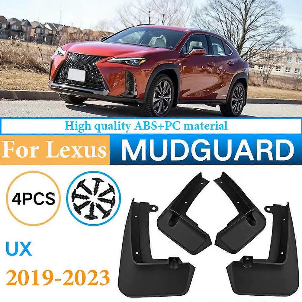 4pcs אביזרים חדשים לרכב דשי בוץ עבור לקסוס UX UX200 UX250h 2019-2023 מגיני בוץ פנדר דשי בוץ אחוריים קדמיים