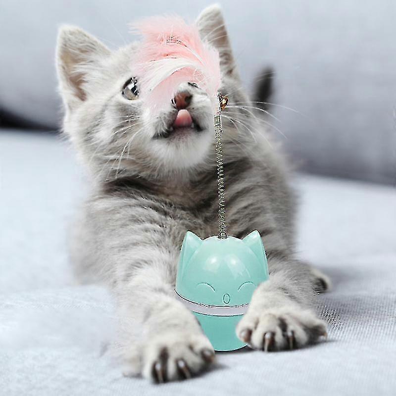 360 Kitten Swing Toy Funny Cat Roly-poly Pet Interactive Toys Degrees Rotation Reduce Boredom Teaser