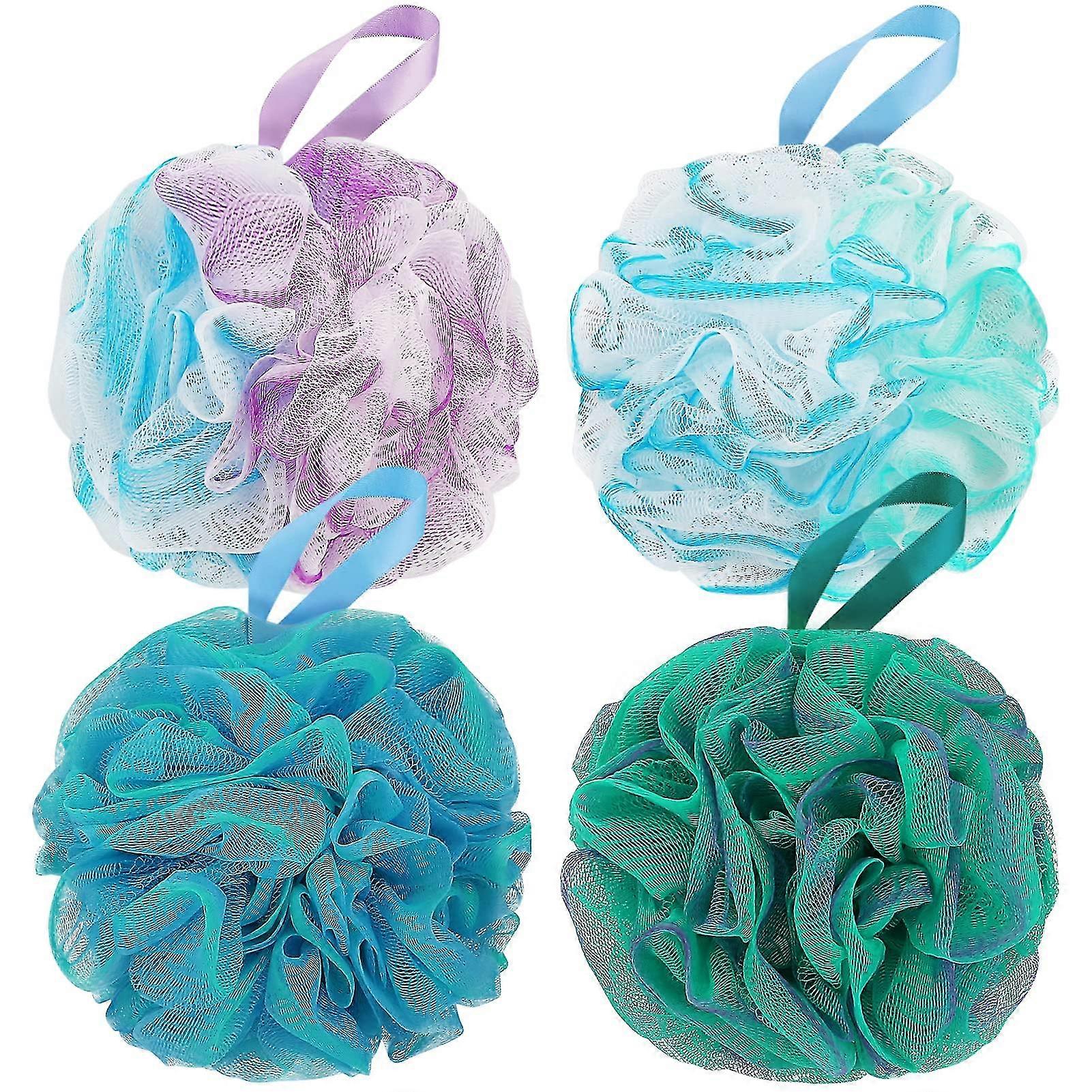 Μπάνιο Ντους Loofah Σφουγγάρι 75g λουτρό πλέγμα Pouf ντους σώμα σώμα απολέπιση σφουγγάρι μπάνιου