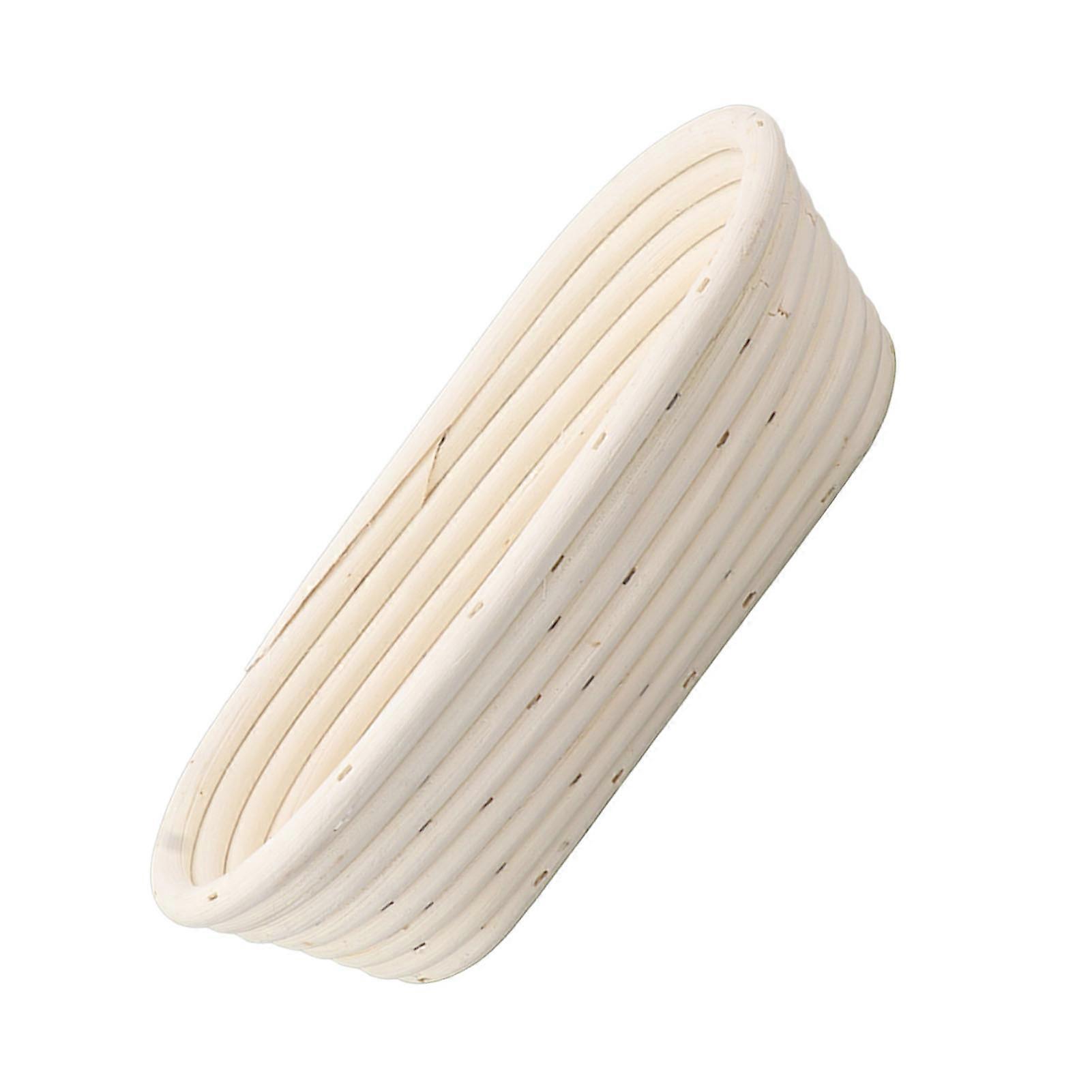 25cm broodrijsmand set ovale natuurlijke rotan zuurdesem proofing mand deeg schraper doek voering borstel