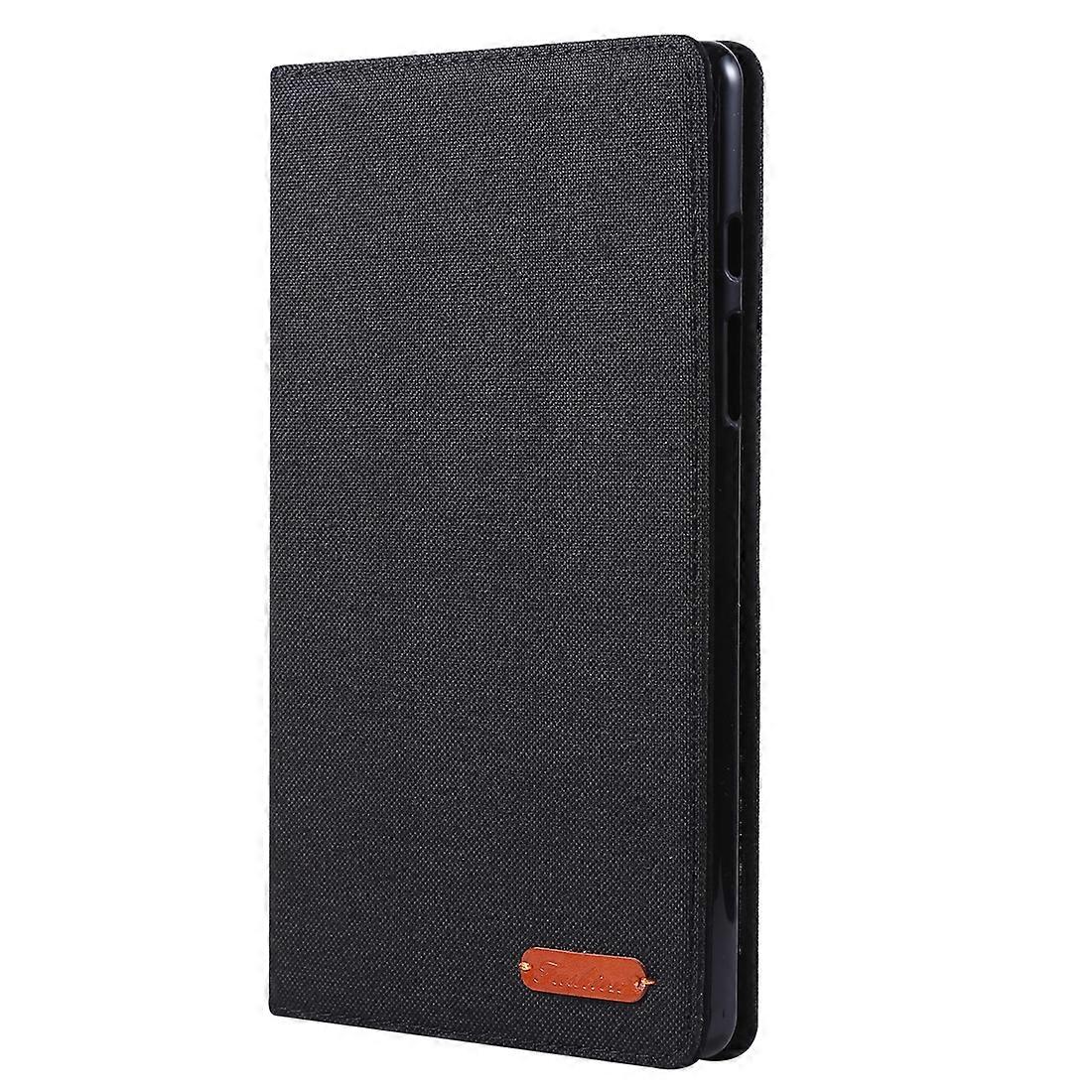 For Galaxy Tab A8.0 T290 / T295 (2019) Cloth Teature Horizontal Flip PU Leather Case with with & For Galaxy Tab A8.0 T290