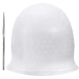 Silicone Hair Dye Cap with Hooks for Salon Use-Good