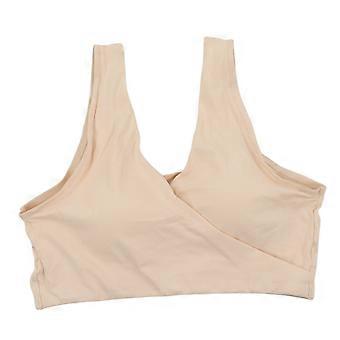 Soutien-gorge d’allaitement Fleshcolor Sans Fil Croix Pratique Allaitement Sommeil Maternité Sous-Vêtements Soutien-gorge XL