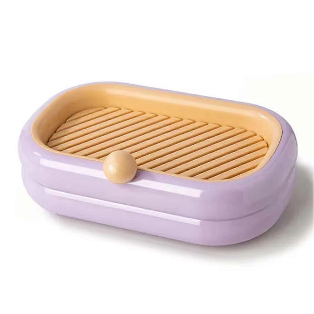 Self-Adhesive Soap Holder, Wall-Mounted Drainage Soap Box, No Punching Required, Bathroom Organizer