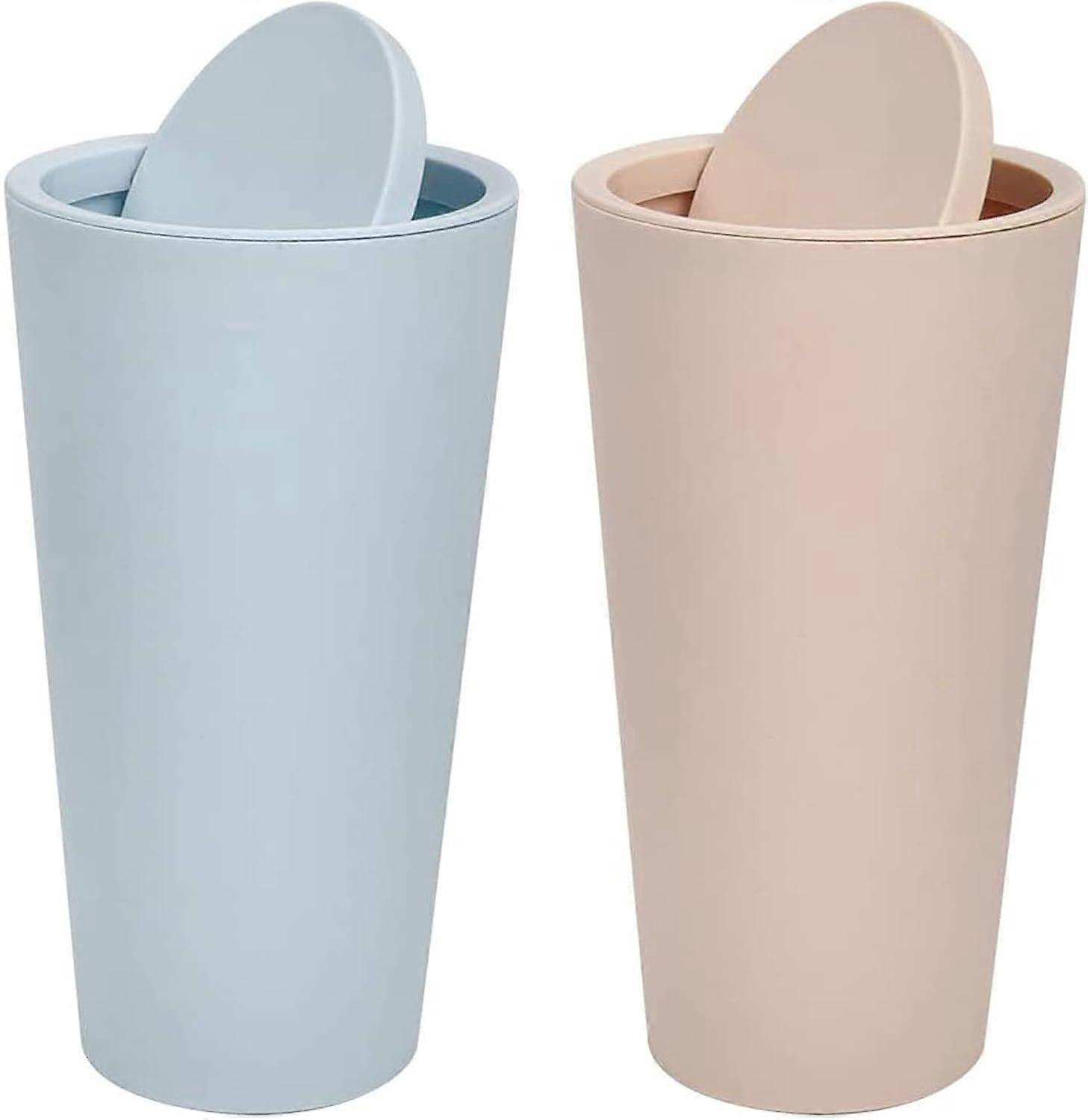 Ultra Compact Swing Lid Trash Can Set