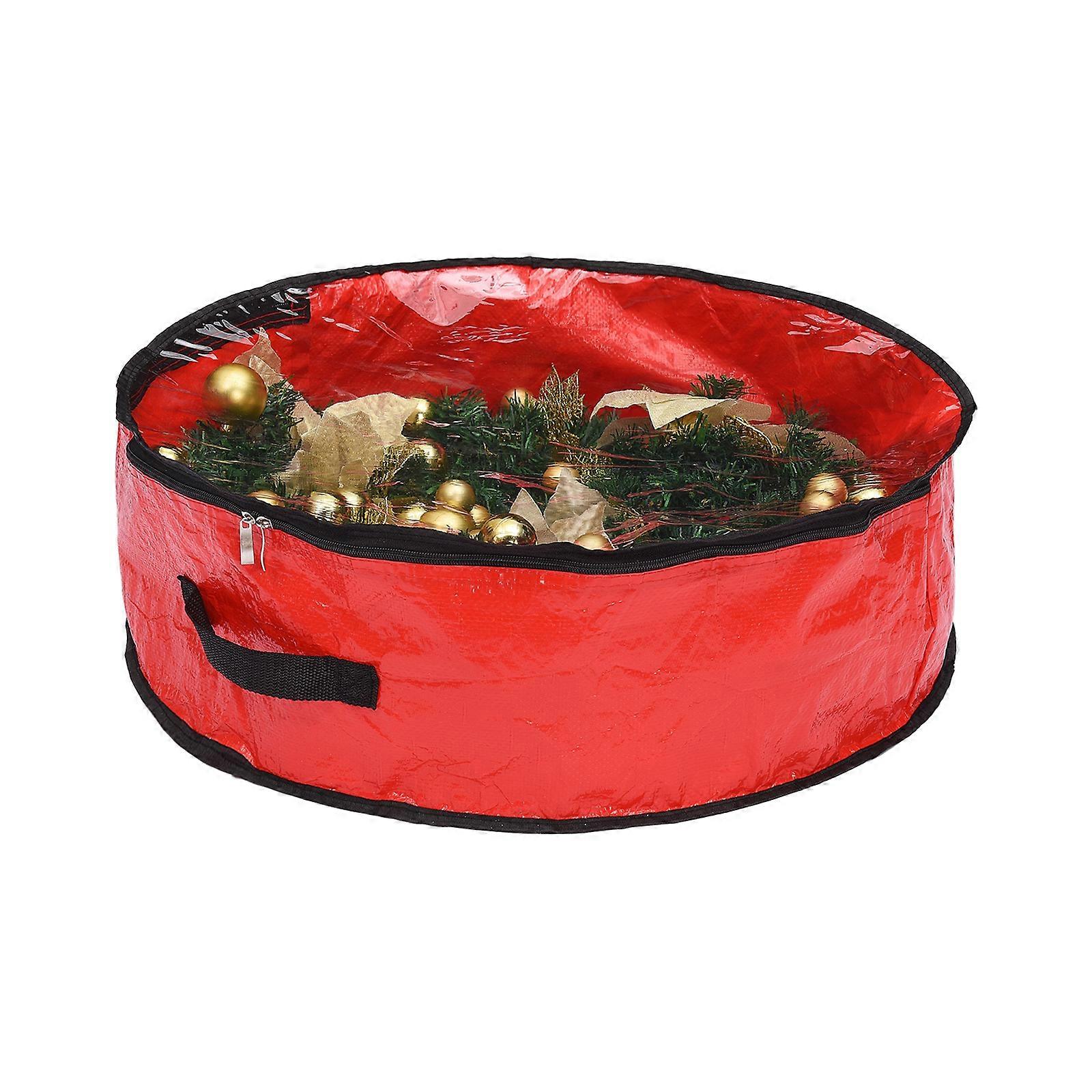 transparent wreath storage bag