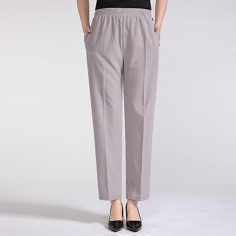 Comfortable Women's Silk Pants with Elastic Waist