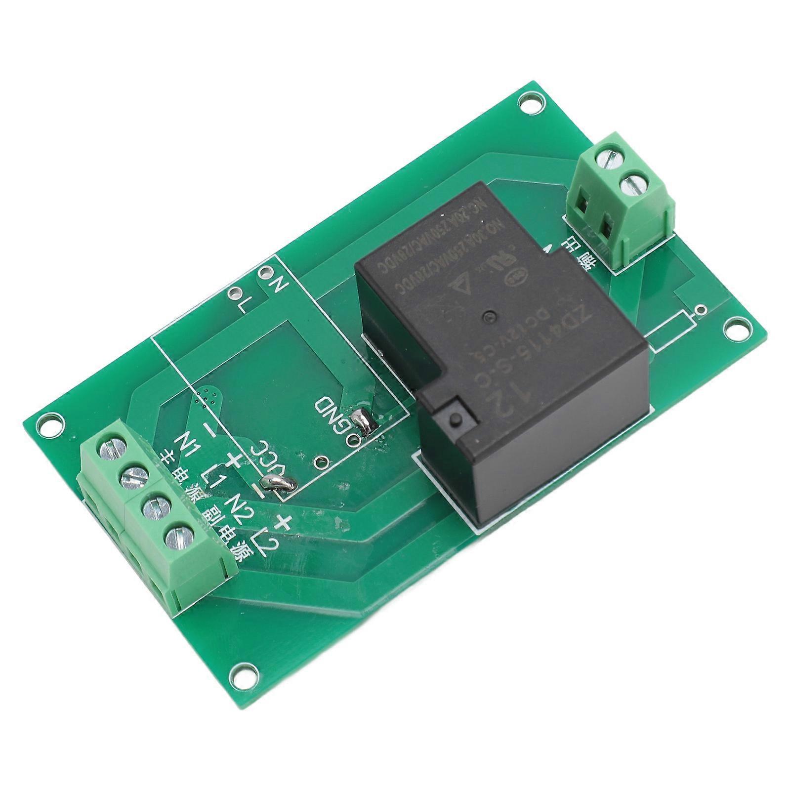 Power Automatic Switch Module Dual Power Supply Conversion Emergency Power Controller Module 12V with Matching Housing