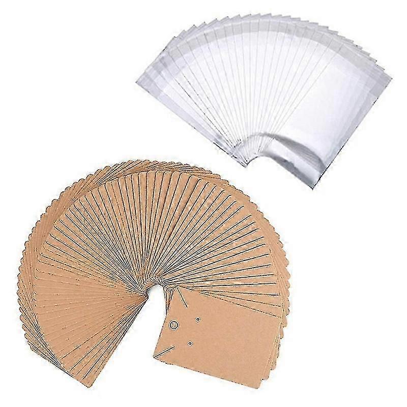 イヤリング付きイヤリングカード イヤリング用イヤリングディスプレイカード 50/100/200