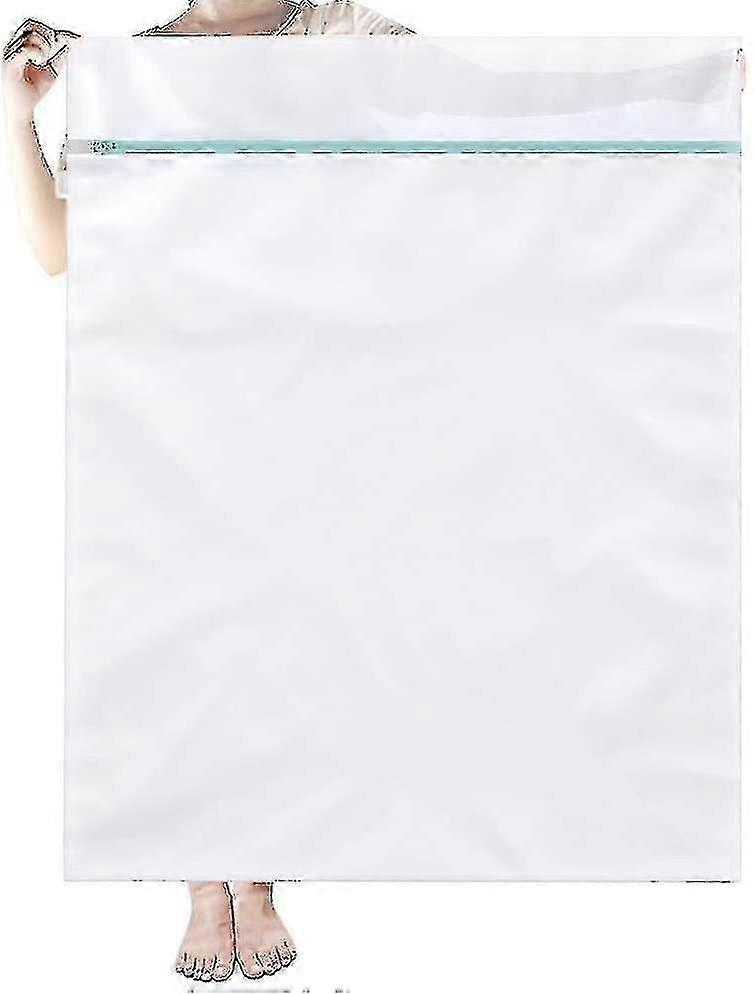 Sac à linge Xxl pour machine à laver 90 x 110 cm Sac à linge réutilisable à mailles fines