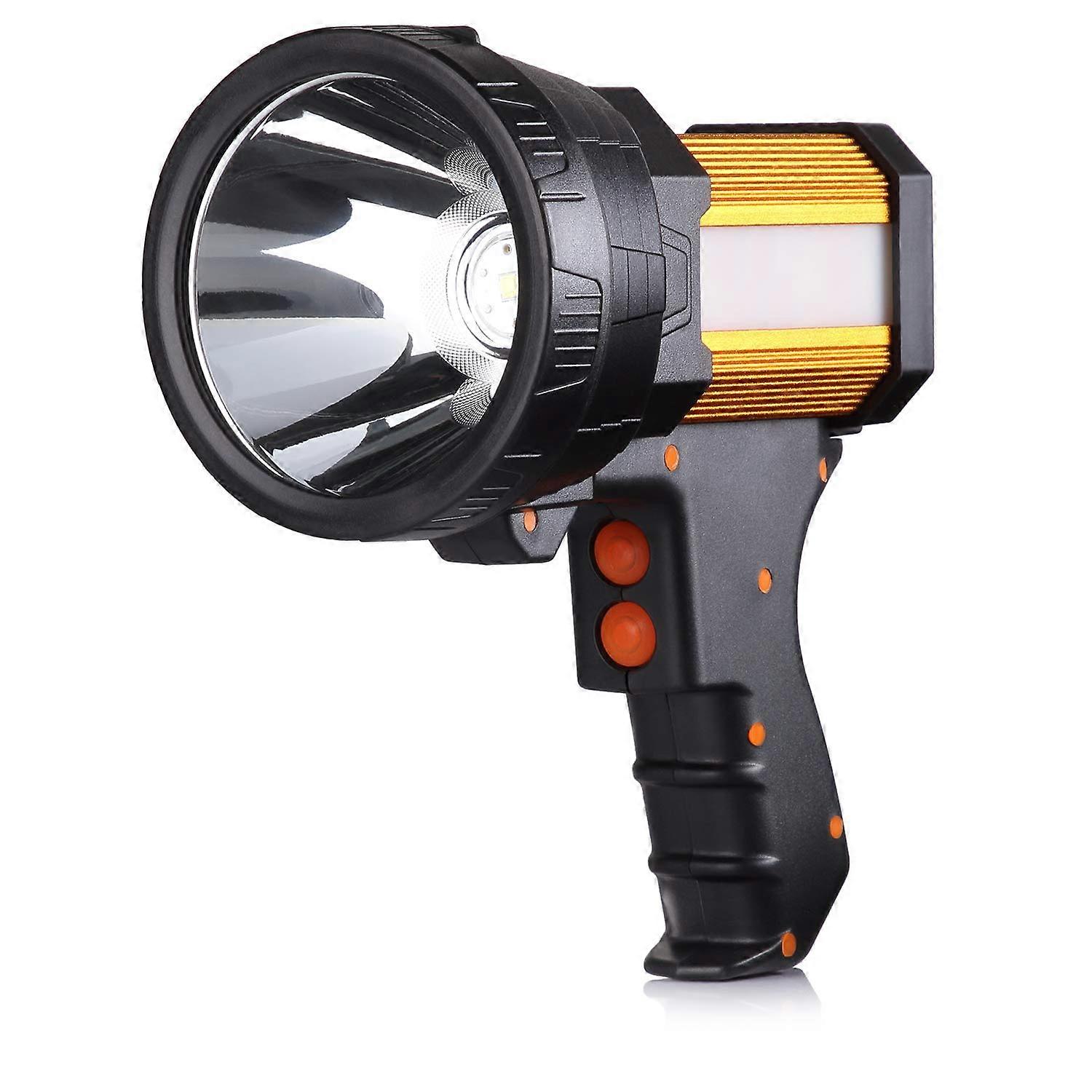 Rechargeable Handheld Spotlight 1000000 Lumens Aluminum Alloy Heavy Duty Waterproof Portable Flashlight