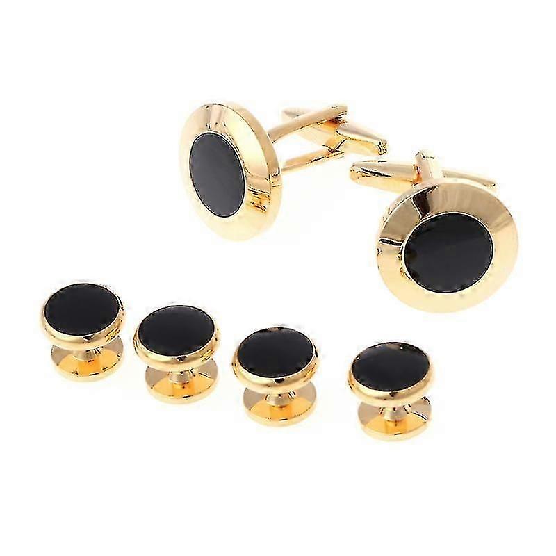 6 Pcs Men's Tuxedo Cufflinks Formal Costume Shirt Studs Cuff Links Set Steady