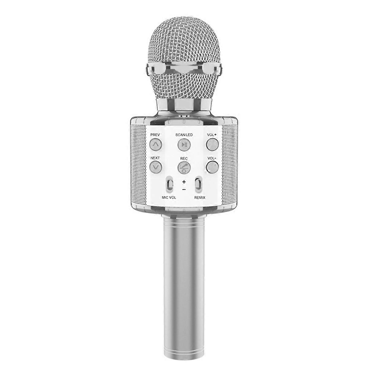 Upgrade Wireless Bluetooth K-Song Microphone with Lighting Household Mobile Phone Computer Singing