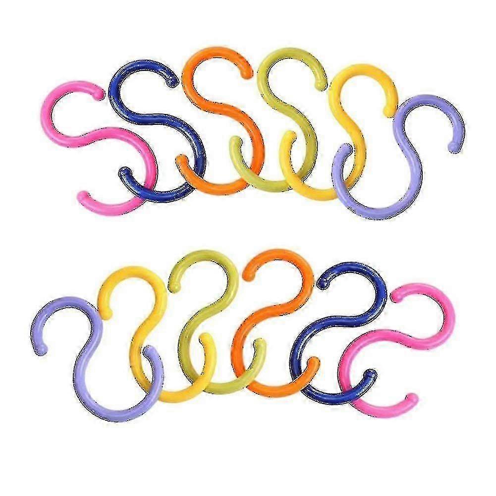 Multi Purpose Plastic S Shaped Hook Pack Of 12
