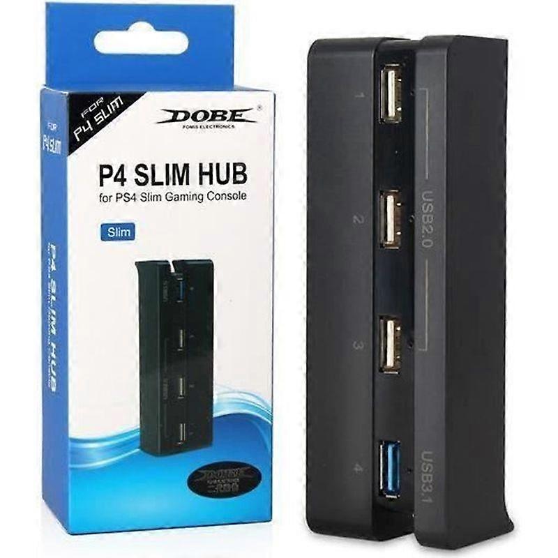 PS4 Slim USB Hub PS4 Slim High Speed Adapter 4 in 1 USB Hub 1 USB 30 Port + 3 USB 20 Port for Sony PlayStation 4 Slim