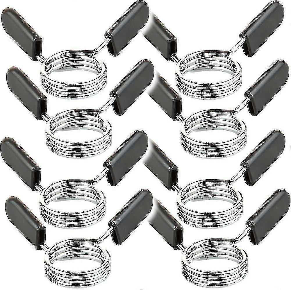 8pcs Sport Coppia Di Elementi Di Fissaggio Manubrio - Pinza A Molla / Clip Collare Per Manubri Barra Pesi - 30 Mm (shikai)-yuhao