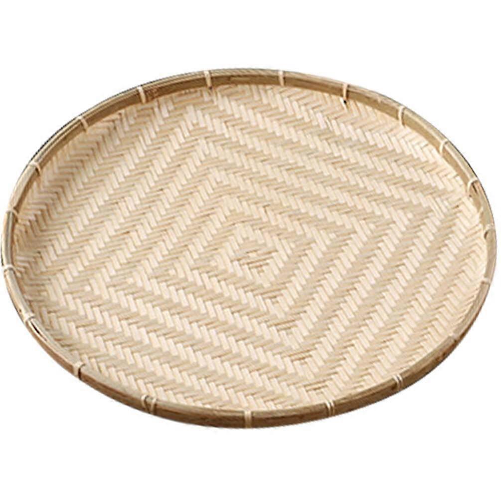 Bamboo Tray for Kitchen Storage and Food Organization, Large Rectangular Design, Eco-Friendly Material, Natural Finish