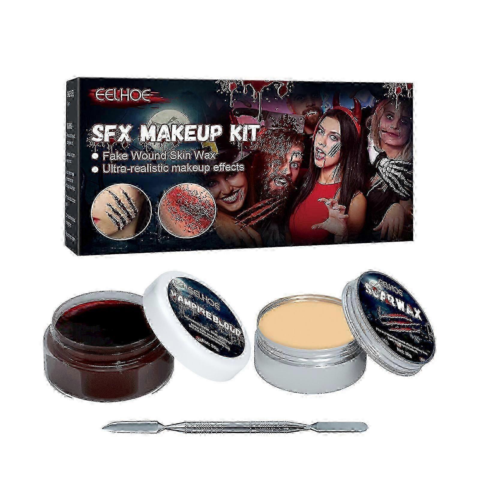 Halloween Haut Wachs Plasma Make-up Set Narbe Make-up Horror Atmosphäre Party Make-up Requisite