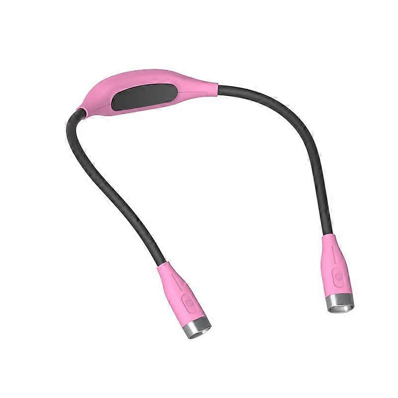 Neck reading lamp, book lamp compatible bed reading, 180 bend, rechargeable and long-lasting, very suitable compatible reading, knitting, and repair