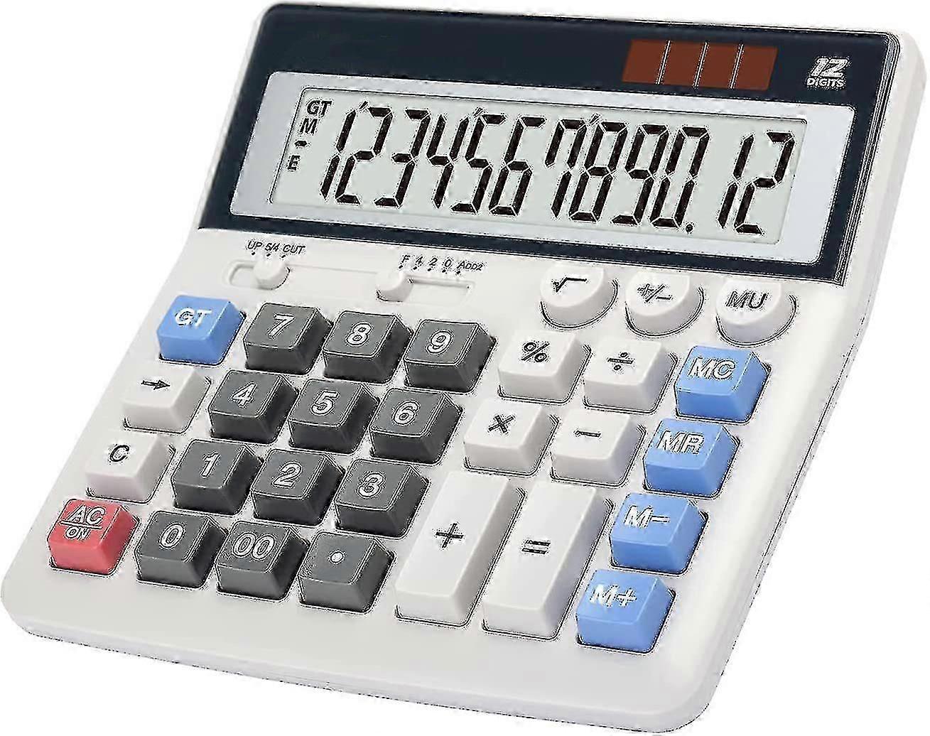 Calculator Large Keys Large Display 12-digit Desk Calculator Office Calculator