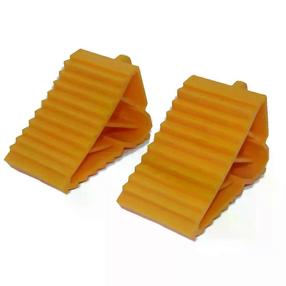 Wheel Ramp Car Trailer Anti Slip Blocks Triangular Blocks Parking Wedges Plastic Wheel Chocks And Wheel Retainers 14.5x10x7.7cm MAXP