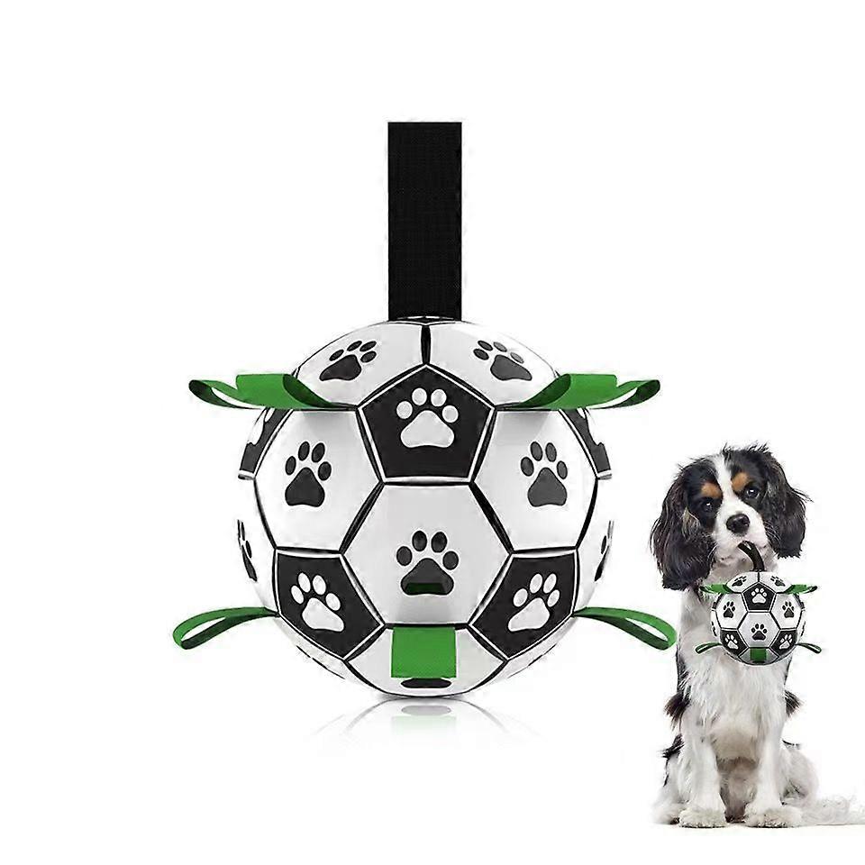 Bite-Resistant Dog Football Toy 8 Inches - Durable Rubber Material, Safe for Heavy Chewers, Interactive Play