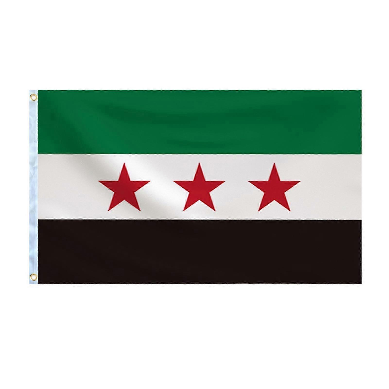Syrian Flag 90x150cm (3x5ft) - Lightweight Polyester for Square Decoration