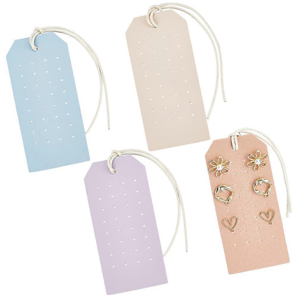 Leather Earring Holders Organizer for Jewelry Storage 4 Pieces