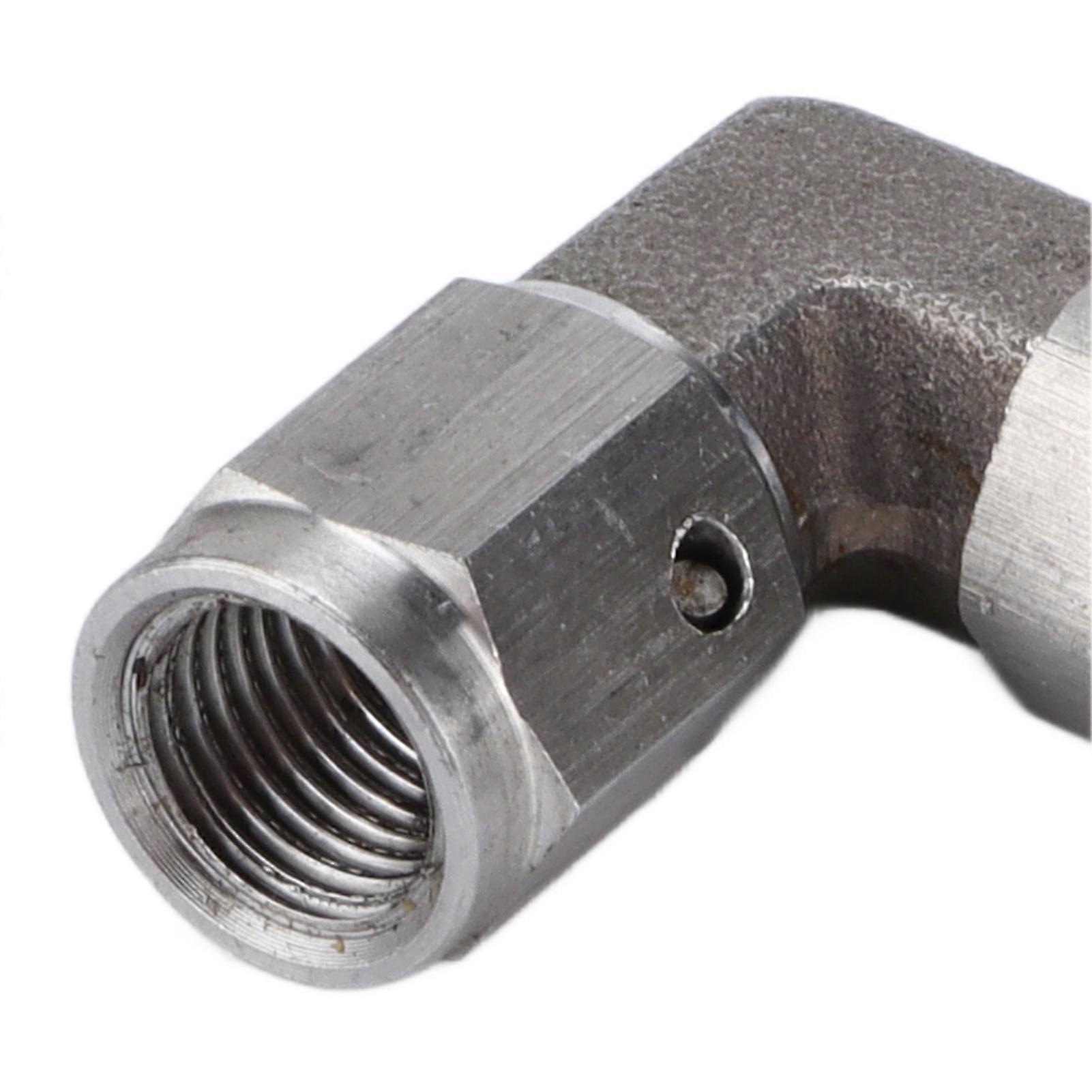 Junta de conexión de manguera de turbocompresor de acero inoxidable AN3 90 resistente a la corrosión para automóvil