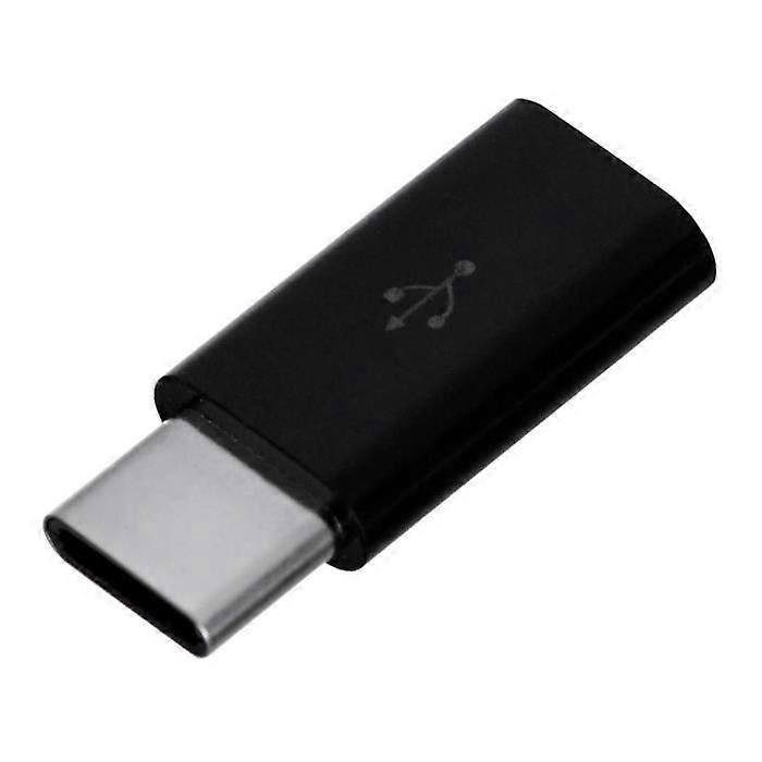 Adapter - AK-31/B - Micro USB F to USB 3.1 Type C M - Black - USB 3.1 - Micro USB Connector