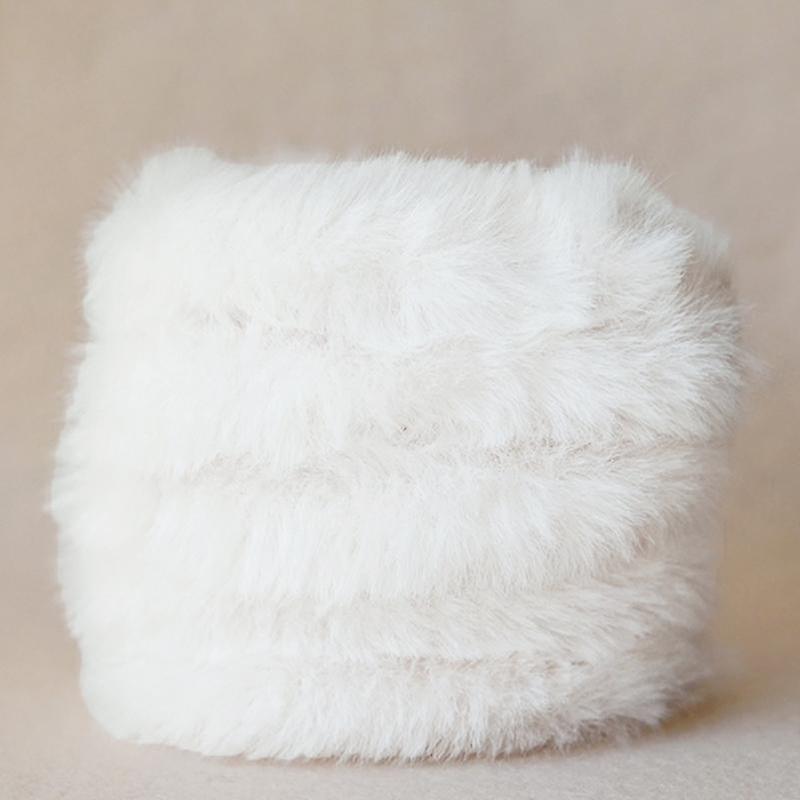 1PC Plush Dolls Twisting Sticks Fluffy Toys Materials Imitation Rabbit Hair 40mm