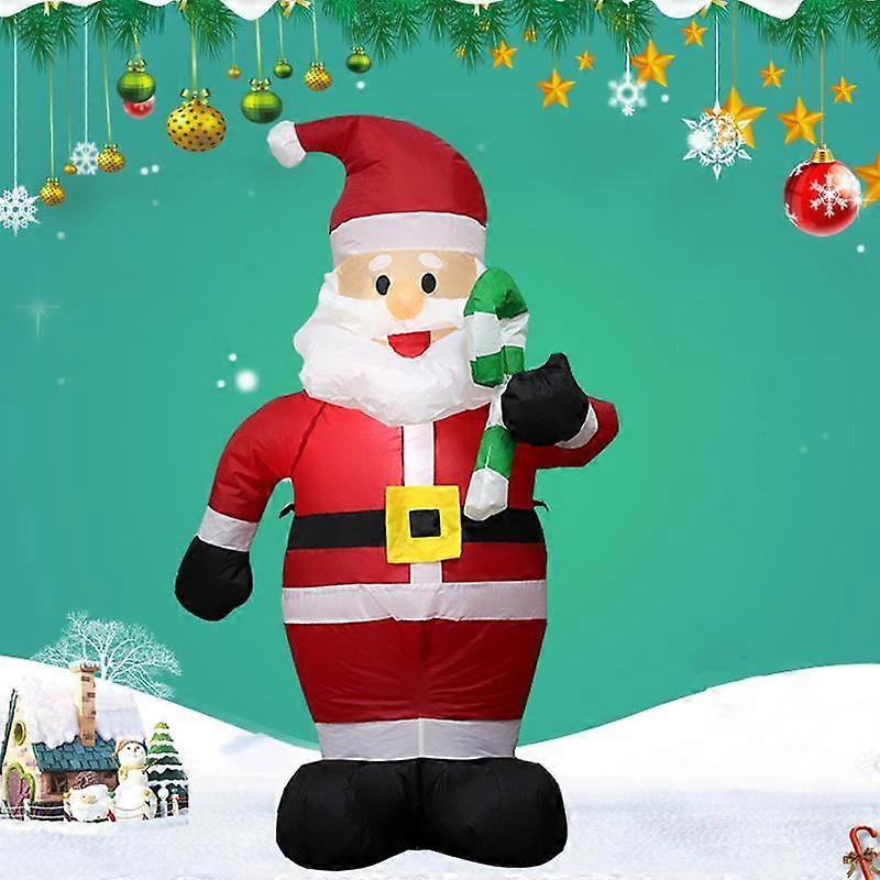3-stil udendørs oppustelig julemand med LED-lys kæmpe figurmodel julehavedekorationsrekvisitter